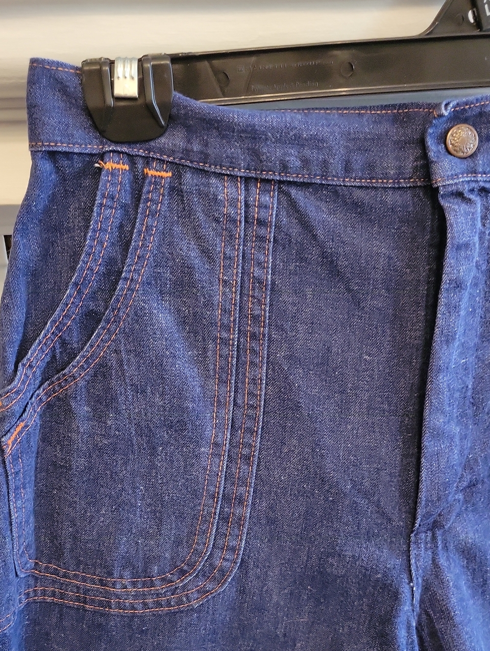 70's Sears Jr Bazaar Denim Culottes - Picture 2 of 6